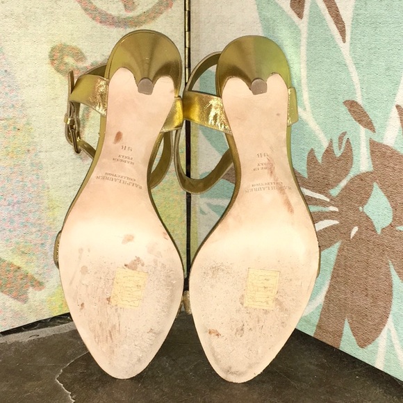 Ralph Lauren Collection Gold Sandals - Picture 6 of 6